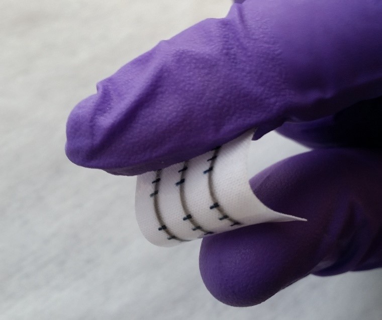 Inkjet-printed wearable 2D integrated electronics